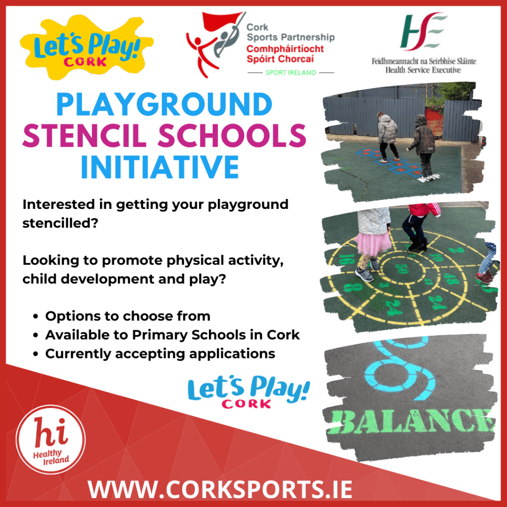 Playground Stencil Schools Initative Cork Sports Partnership