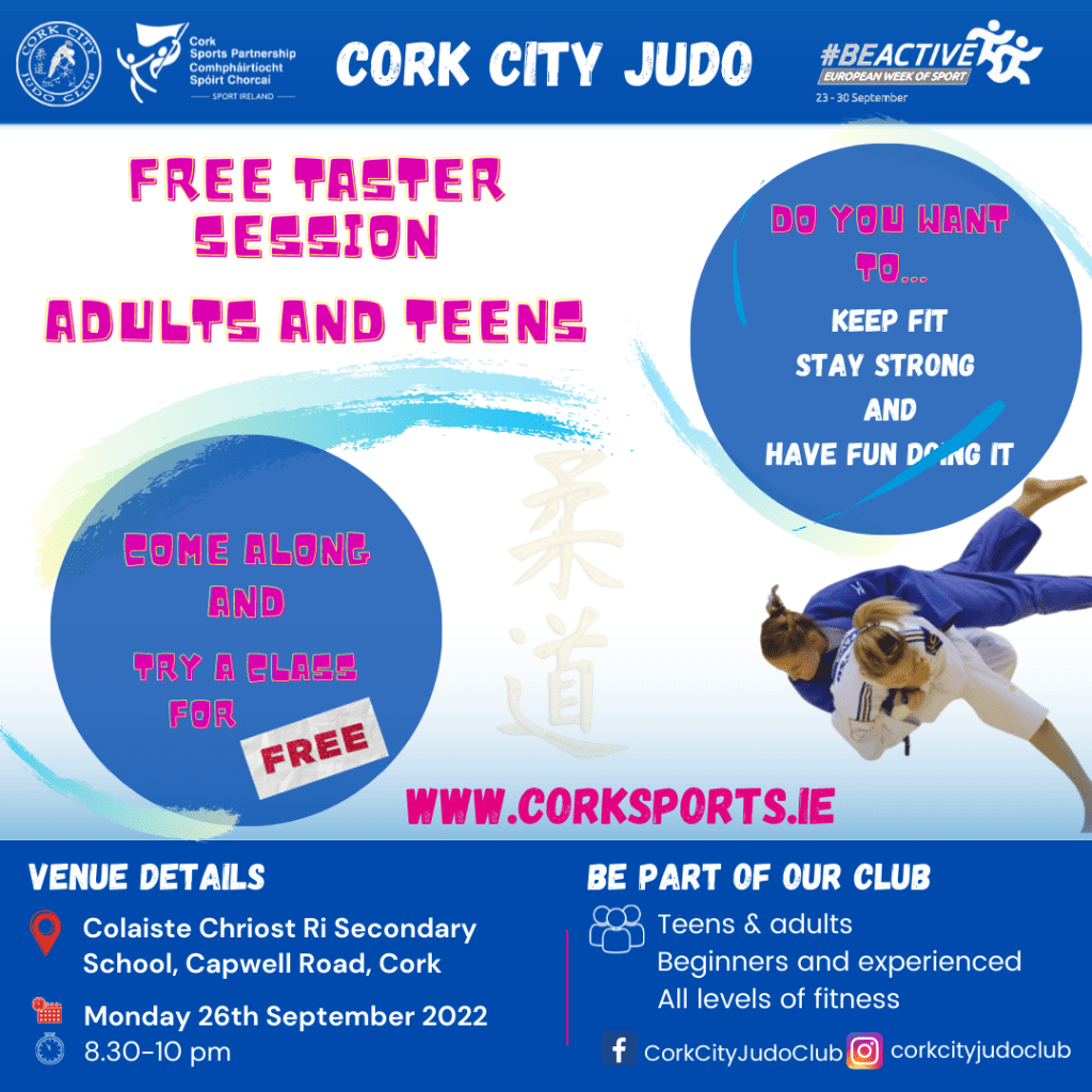 Come & Try Judo Open Night Cork Sports Partnership