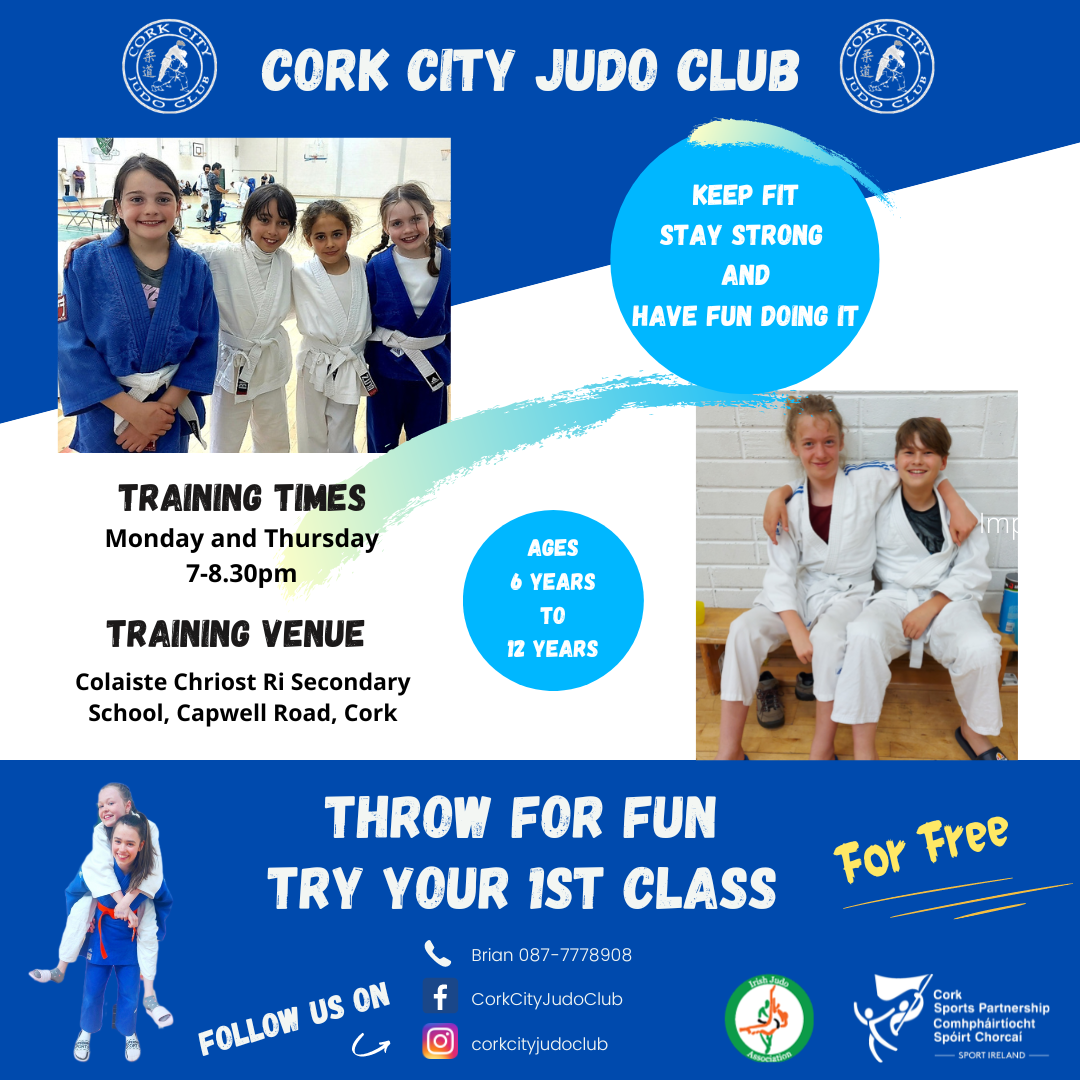 Cork City Judo Club Free Taster Session for Children Cork Sports