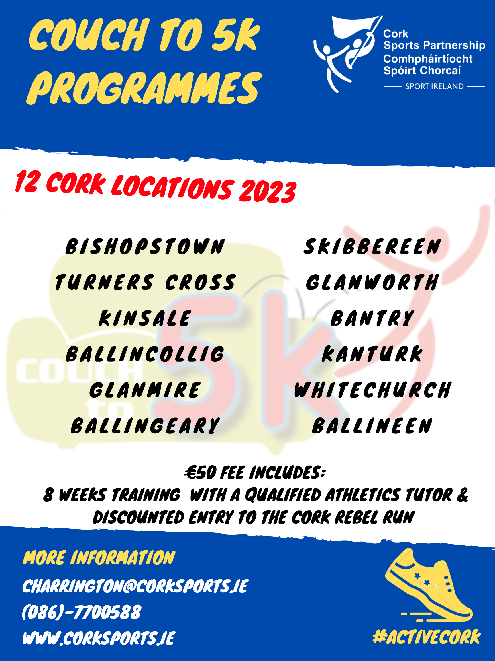 Couch to 5km Autumn 2023 Cork Sports Partnership