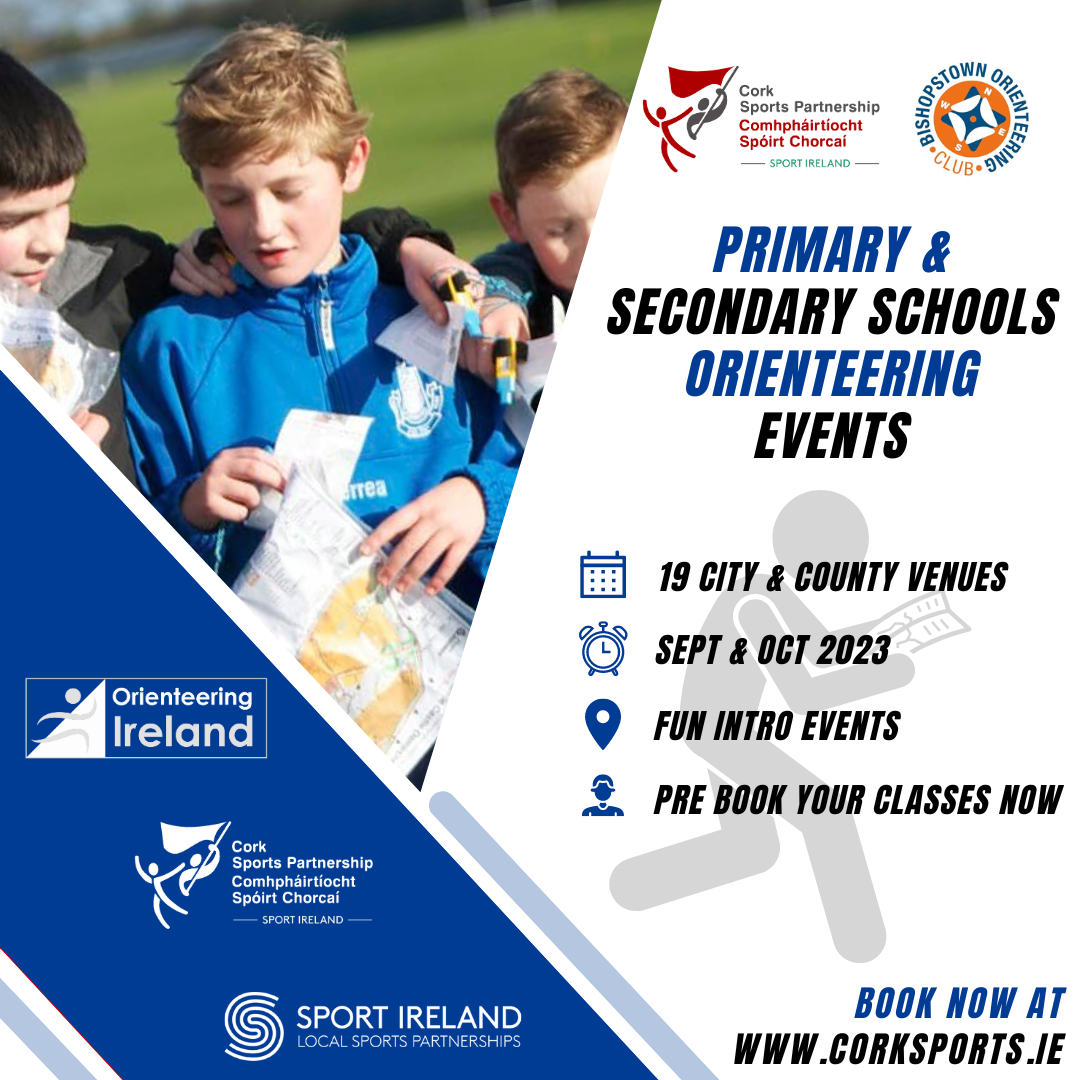 Schools Orienteering Events Sept & Oct 2023 Cork Sports Partnership