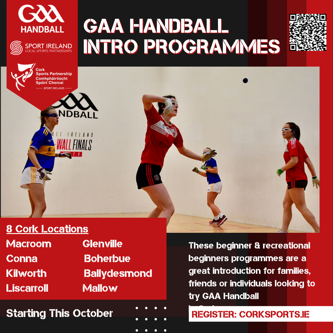GAA Handball Introductory Programmes Cork Sports Partnership